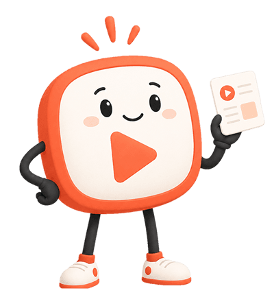 The SaaSExplainer.video mascot holding a video card